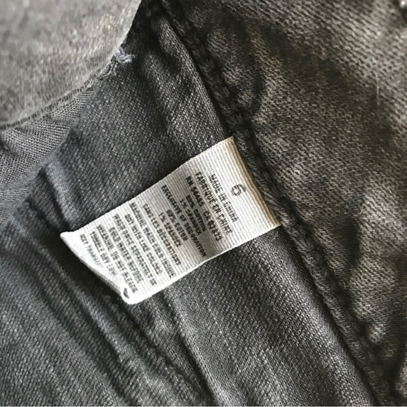 American Eagle Washed Black Jean Shorts Y2K Size 6. - Picture 4 of 6